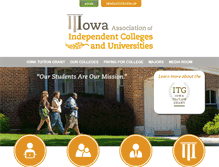 Tablet Screenshot of iowaprivatecolleges.org